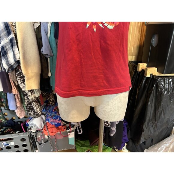 Adidas x FARM Rio Graphic Crew Neck Tee Bold Red Short Sleeve Size XS - Picture 3 of 9